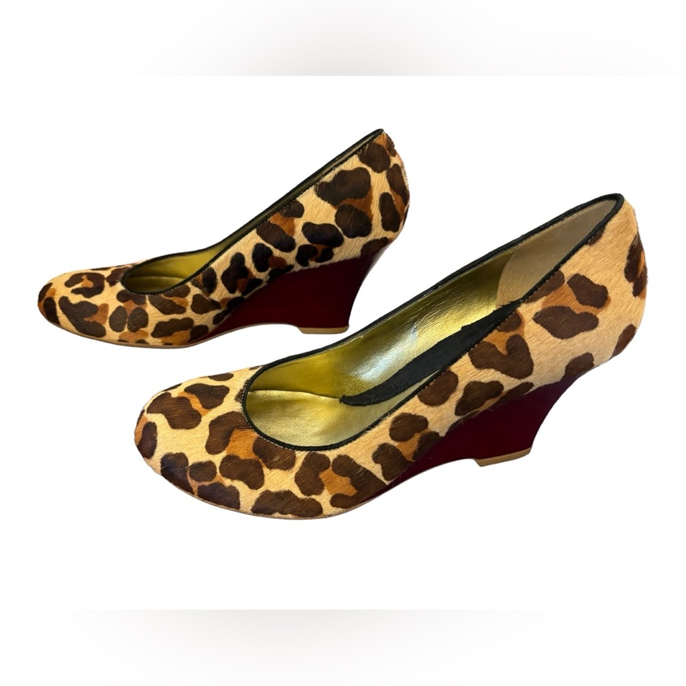 Kenneth Cole‎ Reaction Women’s Hill Arious Leopard Wedge Size 7.5
